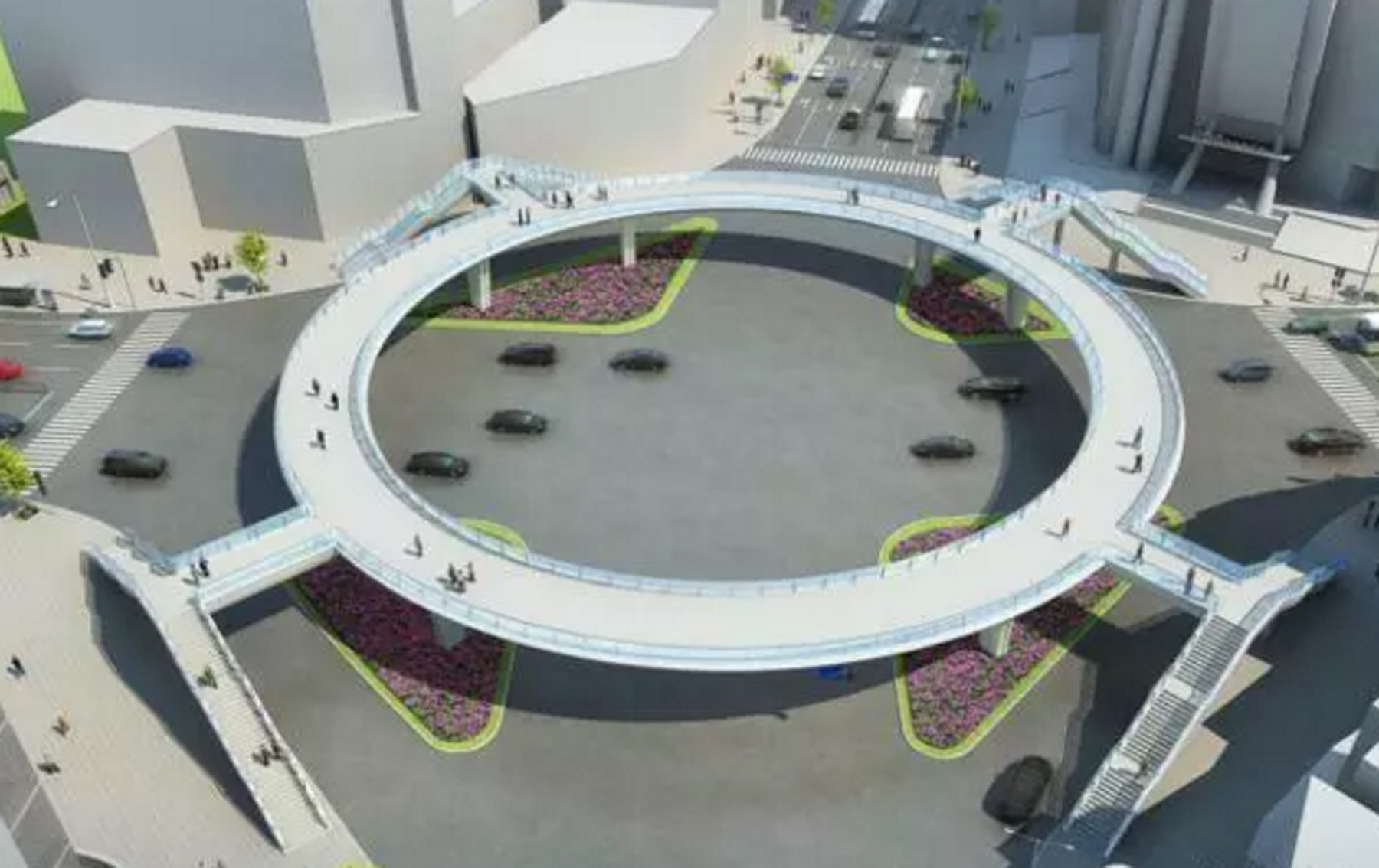 永州市(shì)鳳凰路(lù)與零陵路(lù)交叉路(lù)口環形人(rén)行天橋工程